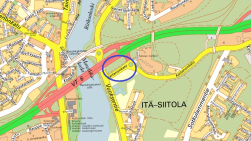 Location map of the 1129 change in the station plan