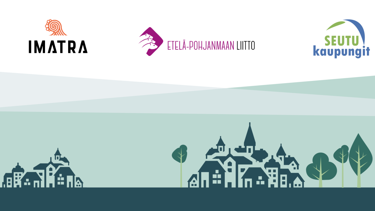 Logos: City of Imatra, Federation of Southern Ostrobothnia, Regional towns
