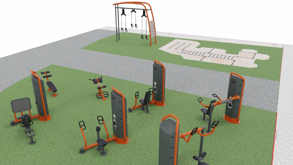Observation picture of fitness equipment