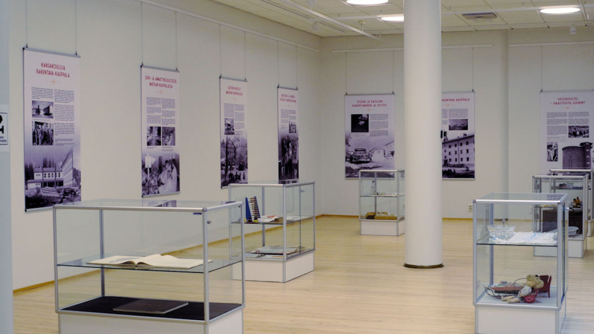 The exhibition space of the Imatra City Museum