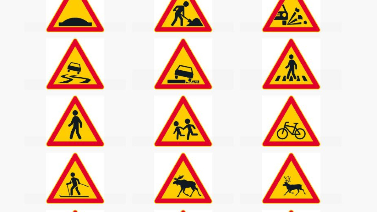 The new traffic signs will come into effect on June 1.6.