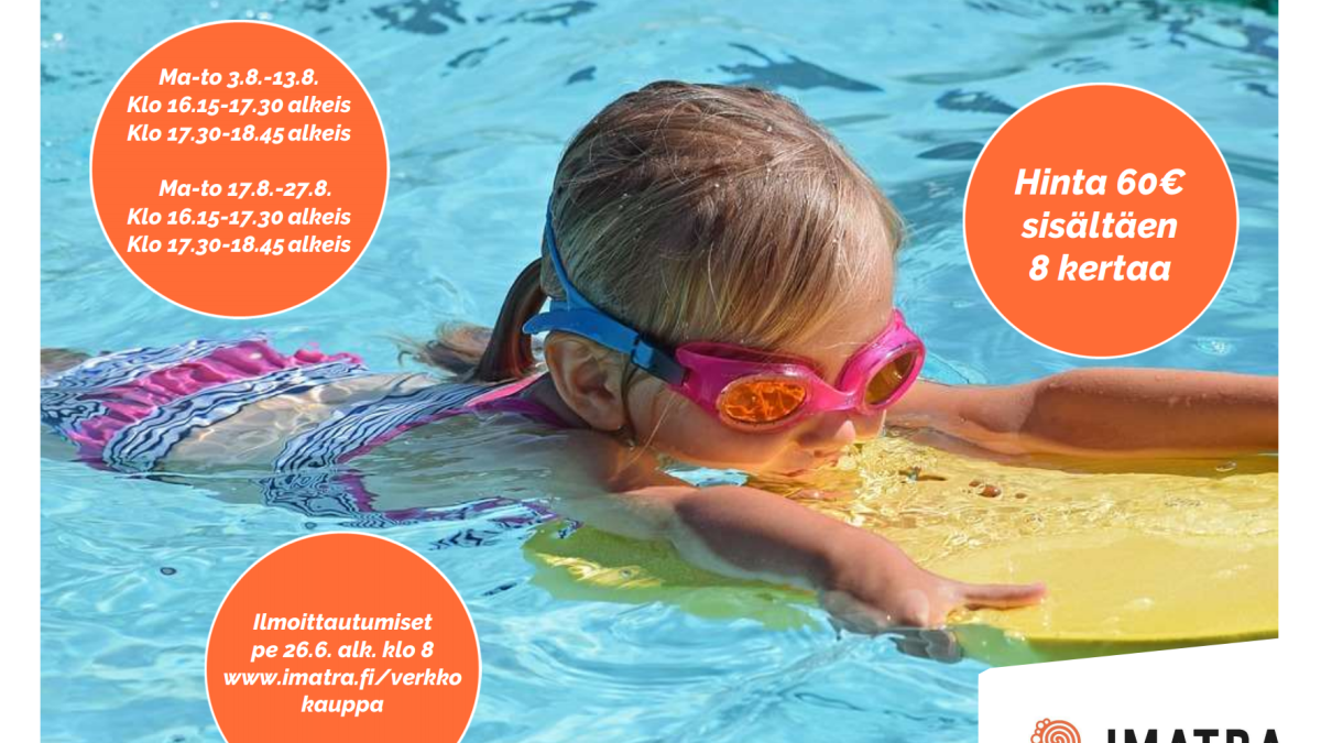 Registration for August swimming schools begins.
