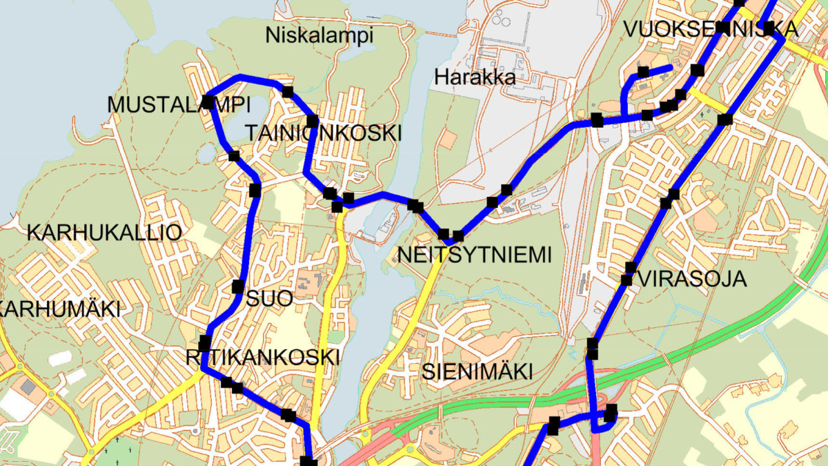 Изображение карты маршрута
