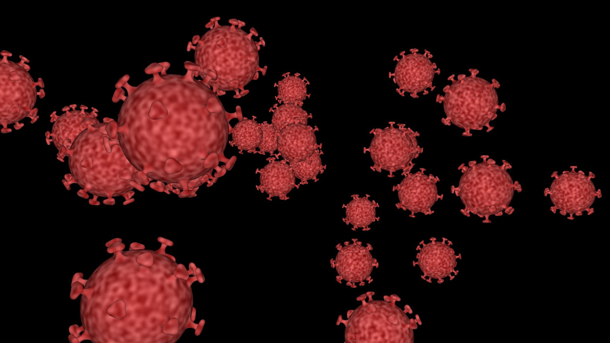 Koronavirus animoituna kuvana