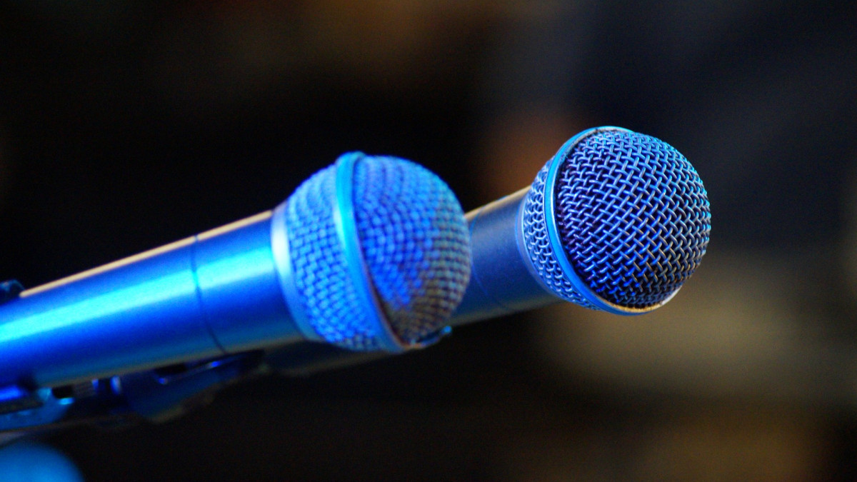 two microphones