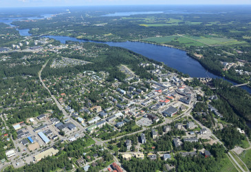 Aerial view of the Imatra factory