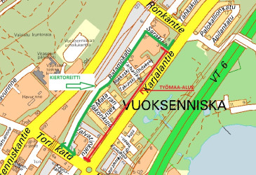 Map from Vuoksenniska.