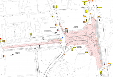 Traffic management plan during the construction of Keskuskatu and Tainionkoskentie