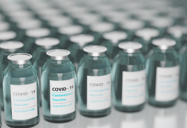 Corona vaccine jars.