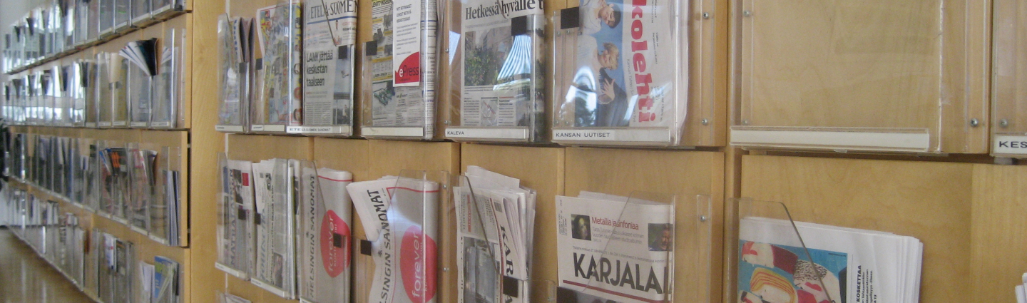 Library, magazine, newspapers