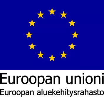 Euroopan aluekehitysrahaston logo.