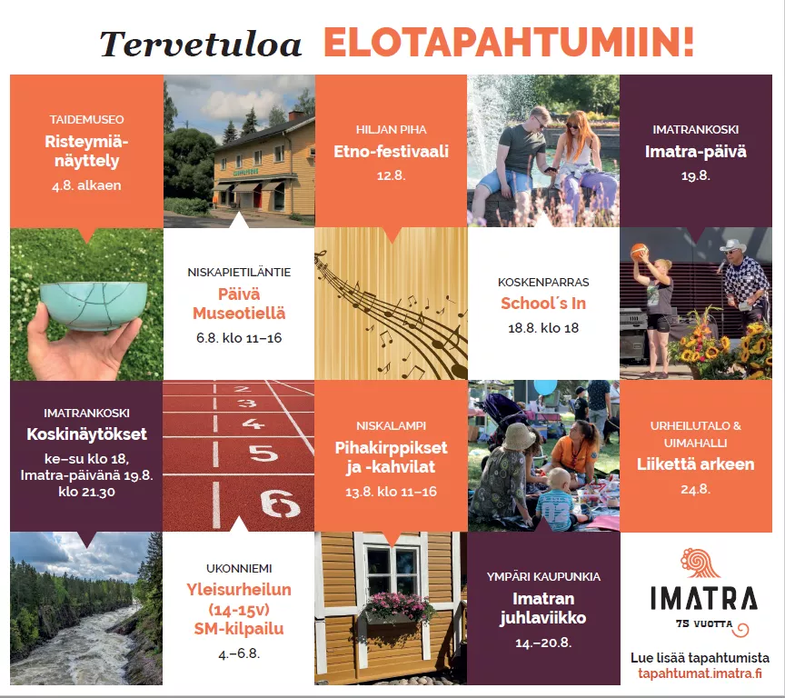 August events in Imatra.